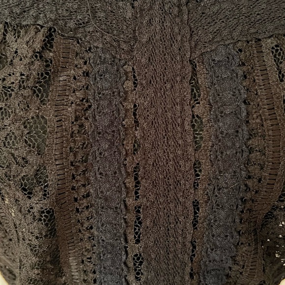 Free People Elegant Black Lace Tank Top - Picture 6 of 13